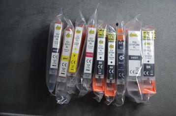 11 inktcartridges CLI-571voor Canon beschikbaar voor biedingen
