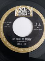 MICKY LEE .SO TIRED OF TALKIN. VG+ POPCORN 45T, CD & DVD, Vinyles | R&B & Soul, Utilisé, Enlèvement ou Envoi