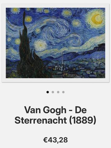Van Gogh - Sterrennacht beschikbaar voor biedingen