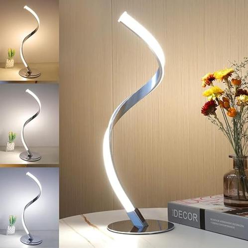 LED Spirale Lampe de Chevet Dimmable, Métal Lampe de Table, Maison & Meubles, Lampes | Lampes de table, Neuf, Moins de 50 cm, Métal