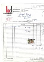 Ancienne facture 1964, Ophalen of Verzenden, Gebruikt