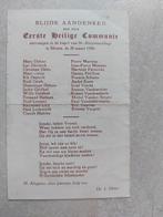 gedachtenisprentje 1956 Eerste Communie Menen, Verzenden