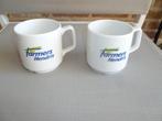 2 witte bekers van Farmer Hendrix, Ophalen, Nieuw, Kop(pen) en/of Schotel(s)