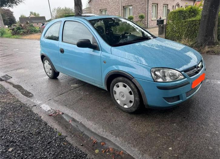 Opel corsa 2006, Auto's, Opel, Particulier, Corsa, Benzine, Euro 4, 2 deurs, Handgeschakeld, Blauw, Zwart, Stof, Voorwielaandrijving