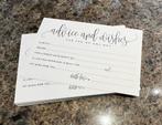 Kaartjes “Advice and Wishes” - 24 stuks, Ophalen of Verzenden, Nieuw, Wit, Accessoires