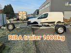RIBA trailer BVT1400 met electr. winch, Watersport en Boten, Ophalen, Minder dan 1500 kg, Verstelbare verlichting, 6 tot 9 meter