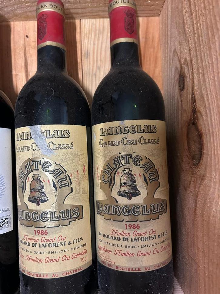 2 flessen Chateau L'angelus St. Emilion 1986, Verzamelen, Wijnen, Rode wijn, Frankrijk, Vol, Ophalen