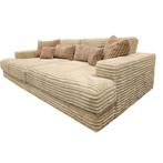 Mega sofa Dakota XXL in licht taupe met kussens +Levering, Ophalen, Nieuw, Stof