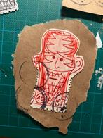 De oude man op de zegel, Antiek en Kunst, Ophalen of Verzenden