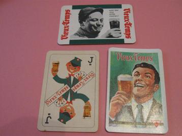 3 oude losse speelkaarten Bieren Vieux - Temps (42)