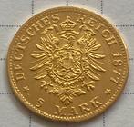 5 Mark doré 1877-A, Allemagne, rare, Enlèvement ou Envoi, Monnaie en vrac, Allemagne, Or
