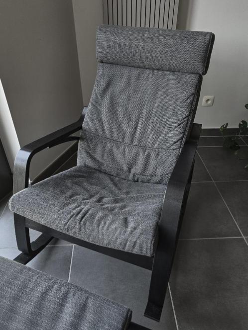 Ikea Poang kussens Hillared Anthraciet, Huis en Inrichting, Fauteuils, Gebruikt, Stof, Ophalen