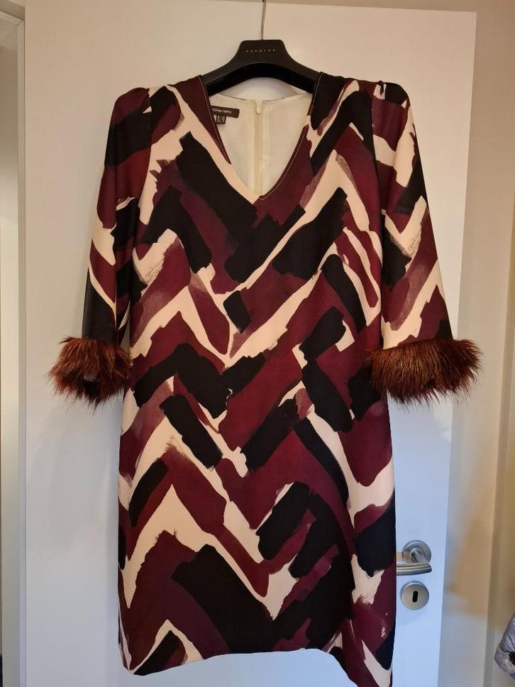 Jurk Marie Mero maat 42., Kleding | Dames, Jurken, Zo goed als nieuw, Maat 42/44 (L), Overige kleuren, Knielengte, Ophalen of Verzenden