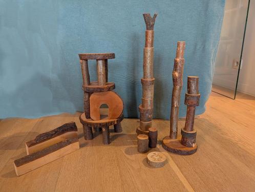 Eco blokken met schors van Magic Wood Toys, 36 delig, Kinderen en Baby's, Speelgoed | Houten speelgoed, Zo goed als nieuw, Overige typen