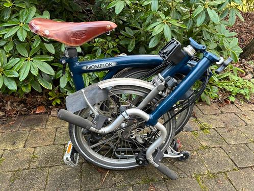 Brompton titanium plooifiets met 6 versnellingen, Fietsen en Brommers, Fietsen | Vouwfietsen, Zo goed als nieuw, Brompton, 14 tot 16 inch