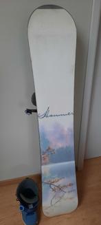 Snowboard woman Hammer 147cm + Fixation + chaussures T38, Enlèvement, Utilisé, Planche