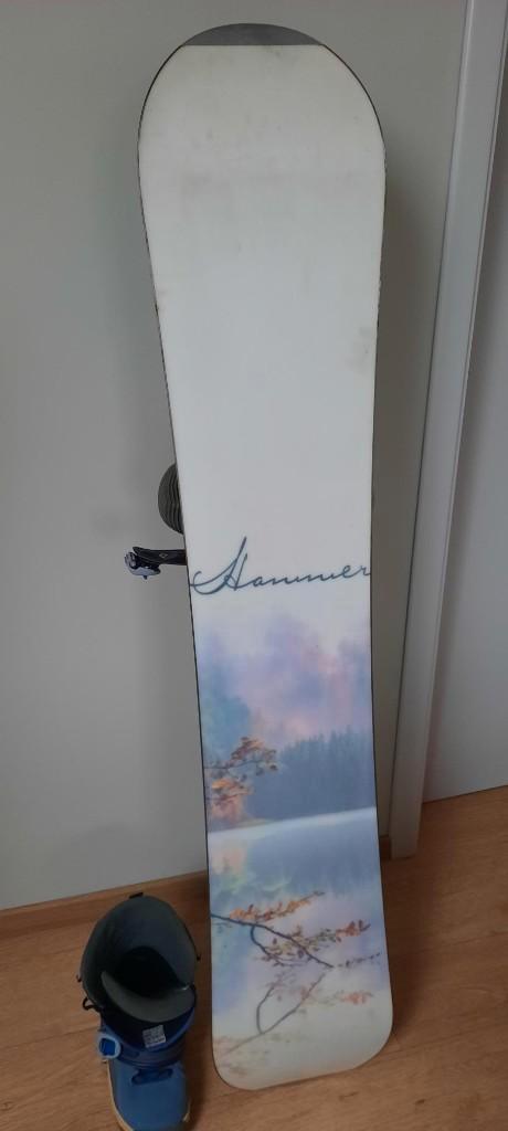 Snowboard woman Hammer 147cm + Fixation + chaussures T38, Sport en Fitness, Snowboarden, Gebruikt, Board, Ophalen