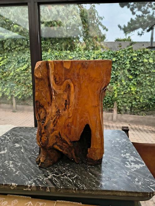 Tropisch Wortelhout Decoratie Sokkel Zuil Stoel, Huis en Inrichting, Overige Huis en Inrichting, Ophalen