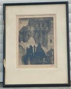 gravure signe jules de bruycker, Antiek en Kunst, Ophalen of Verzenden