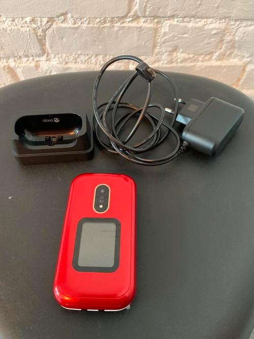 Gsm klaptelefoon DORO 6060 rood werkt prima, Télécoms, Téléphonie mobile | Marques Autre, Utilisé, Sans abonnement, Avec simlock (verrouillage SIM)