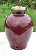 corp de lampe terre cuite émaillé signé Alexandre, Antiquités & Art, Enlèvement ou Envoi