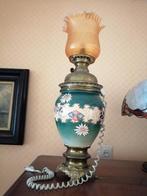 Vintage tafellamp, Vintage, Ophalen of Verzenden, Zo goed als nieuw, Glas