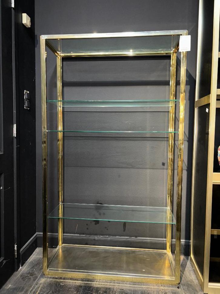 Bibliotheque Belgochrome verre, Maison & Meubles, Armoires | Bibliothèques, Verre, Enlèvement