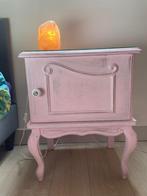 Nachtkastjes roze Ibiza bohemian style, Huis en Inrichting, Slaapkamer | Nachtkastjes, Ophalen, Gebruikt, Hout