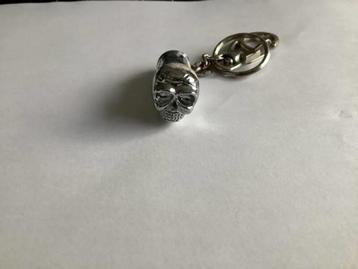 Sleutelhanger - Verchroomde Skull Massief Metaal beschikbaar voor biedingen