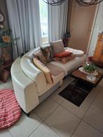 Halve hoekzetel in echt leder – comfortabel & stijlvol €100, Huis en Inrichting, Zetels | Zetels, Ophalen, Gebruikt, 100 tot 125 cm