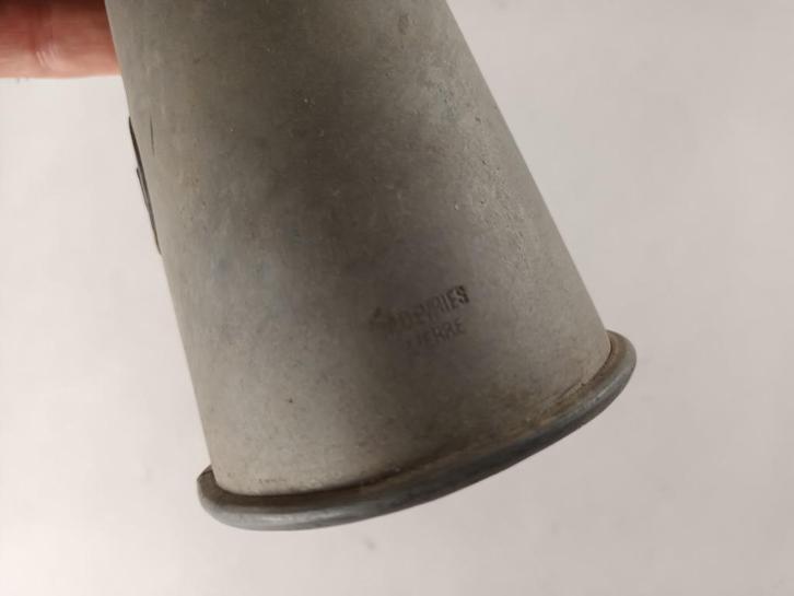 Antieke zinken scheepshoorn, Antiek en Kunst, Antiek | Gereedschap en Instrumenten, Ophalen of Verzenden