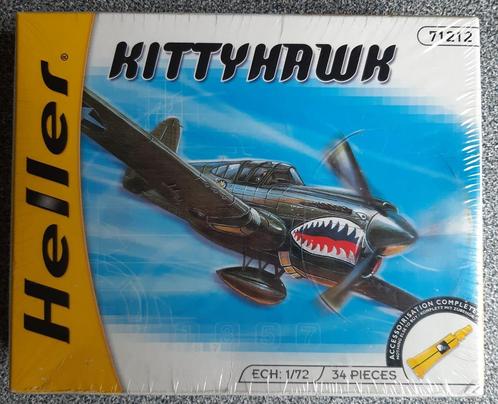 Maquette - Vintage - Heller- n71212 - Avion Kittyhawk, Hobby en Vrije tijd, Modelbouw | Vliegtuigen en Helikopters, Nieuw, Vliegtuig