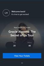 Ticket voor Gracie Abrams 28feb in Brussel, Eén persoon, Februari