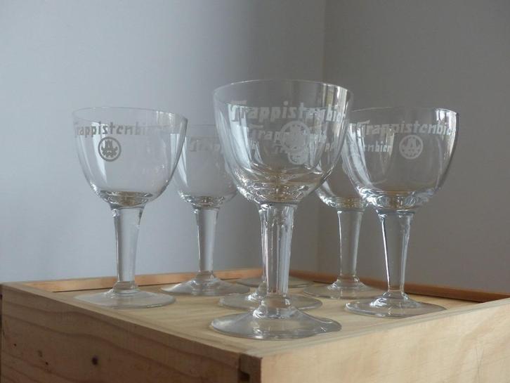 Westmalle glazen, Verzamelen, Glas en Drinkglazen, Zo goed als nieuw, Bierglas, Ophalen of Verzenden