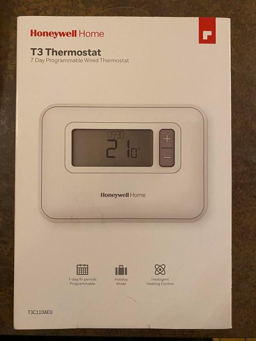 Honeywell T3 - Thermostat programmable - Neuf, Bricolage & Construction, Thermostats, Comme neuf