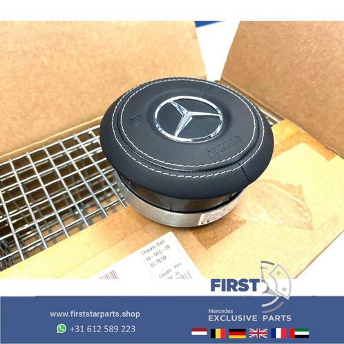 AMG STUURAIRBAG LEER A45s CLA45s GLA45s C63s E63s GLC63s GLE, Auto-onderdelen, Dashboard en Schakelaars, Mercedes-Benz, Gebruikt
