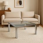 Space Age chrome salontafel van Cinova, Ophalen, Gebruikt, 50 tot 100 cm, Vierkant