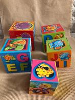 Blokken om te stapelen alfabet en cijfers, Kinderen en Baby's, Ophalen of Verzenden, Zo goed als nieuw, Knutselen