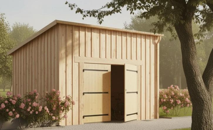 grenen garagepoort garagedeur, Bricolage & Construction, Fenêtres & Moustiquaires, Neuf, Porte de garage, 200 à 215 cm, 120 cm ou plus