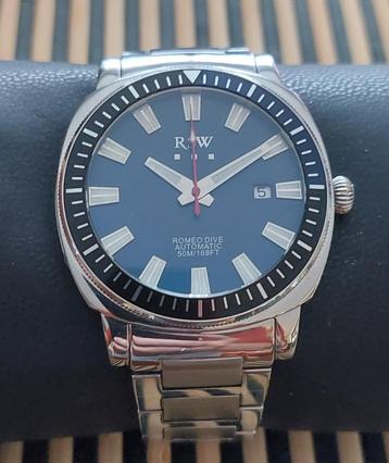 RSW Roméo Suisse made automatique, Montre-bracelet, Autres marques, Enlèvement ou Envoi, Acier
