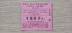 Ticket 1980 Waterschei Kortrijk Beker van Belgie, Comme neuf, Envoi