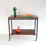 Vintage Teak Trolley – Bijzettafel – Stiemsma Coen de Vries, Antiek en Kunst, Ophalen