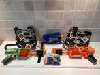Nerf set (3x schietpistolen, 2x brillen en besherming ), Ophalen, Gebruikt
