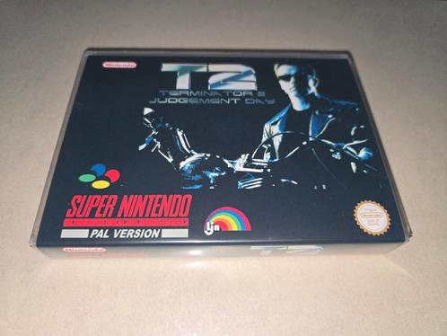 T2 Terminator 2 Judgement Day SNES Game Case, Consoles de jeu & Jeux vidéo, Jeux | Nintendo Super NES, Comme neuf, Envoi