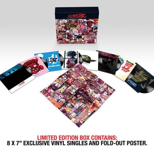 Vinyl Single BoxSet Gorillaz Singles Collection 01-11 NIEUW, Cd's en Dvd's, Vinyl Singles, Nieuw in verpakking, Single, Pop, 7 inch
