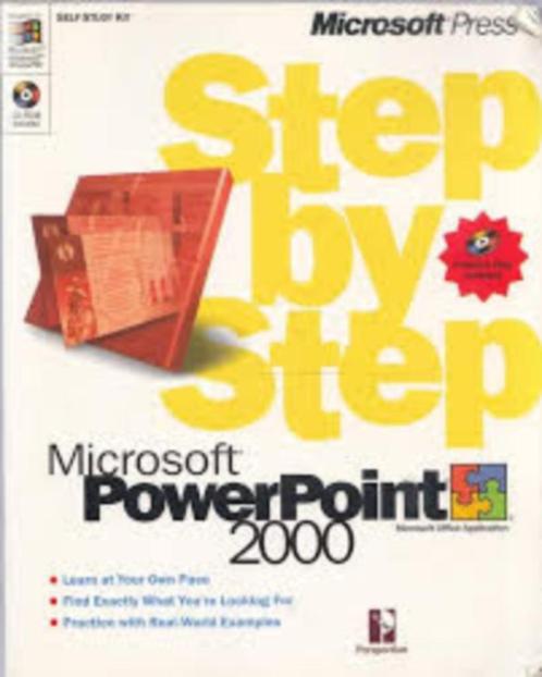 Microsoft PowerPoint 2000|Microsoft Press 1572319720, Livres, Informatique & Ordinateur, Comme neuf, Logiciel, Enlèvement ou Envoi