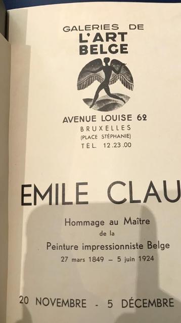 Emile Claus Peintures 1940s, 45 pages, Enlèvement ou Envoi, Comme neuf, Peinture et dessin