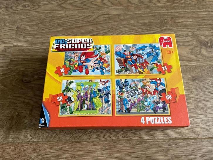 4 puzzels Jumbo – superhelden, Kinderen en Baby's, Speelgoed | Kinderpuzzels, Zo goed als nieuw, 4 tot 6 jaar, 10 tot 50 stukjes