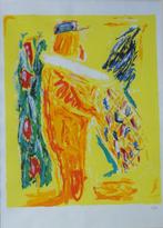 ETIENNE ELIAS / TYPISCHE FIGURATIE / ZEEFDRUK / 122x94cm KAD, Antiek en Kunst, Kunst | Litho's en Zeefdrukken, Ophalen