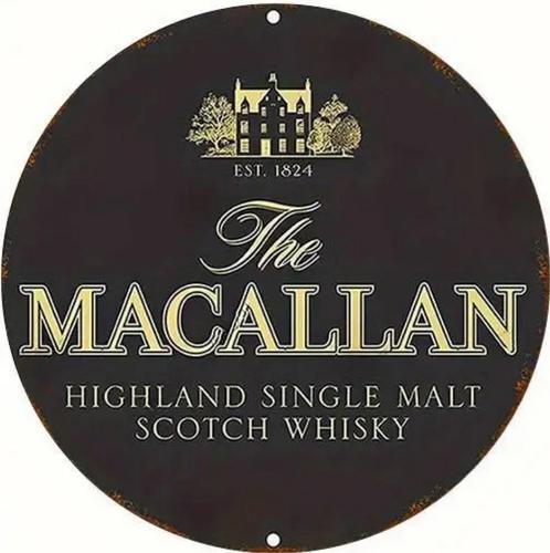 Reclamebord vintage Macallan whiskey - mancave poolhouse new, Verzamelen, Merken en Reclamevoorwerpen, Nieuw, Reclamebord, Ophalen of Verzenden